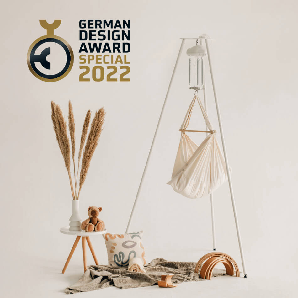 Federwiege f&uuml;r Babys in Beige